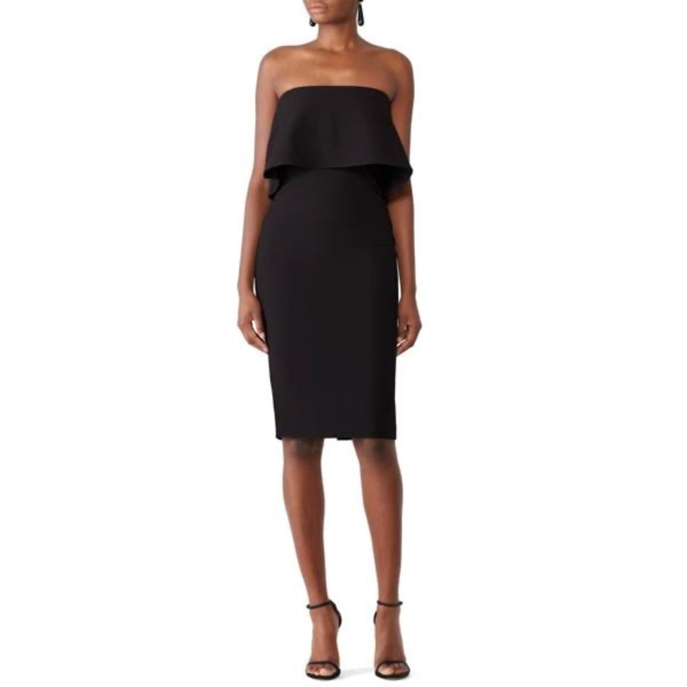 LIKELY Driggs Dress Black Strapless 6 Revolve
